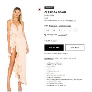 NWT Clarissa Gown Privacy Please